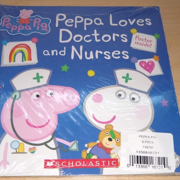 Peppa Pig: Peppa Loves Doctors & Nurses, Halloween, Windy Fall Day, Cold x 6 - Picture 1 of 3